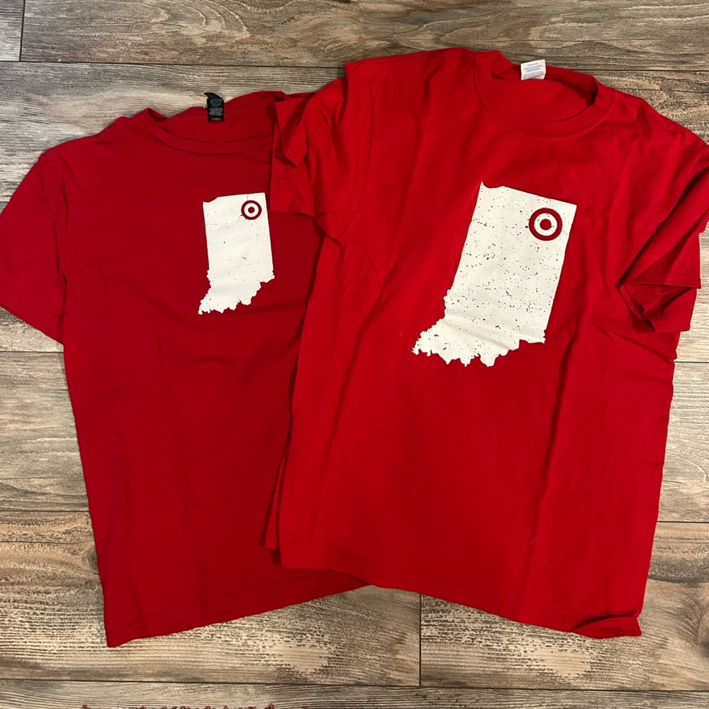 Target Employee shirts with Indiana Print
